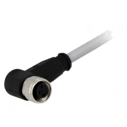 Conector M8 Mamă 3 PIN 90° cu Cablu 10m PVC | Electronic-mag.ro | Componente Electronice