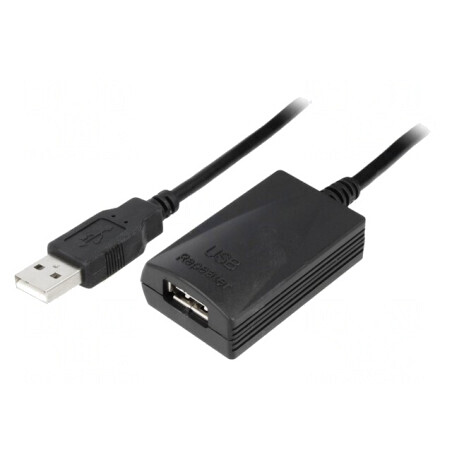 Cablu Repeater USB 2.0 A/A 5m 480Mbps | Electronic-mag.ro | Componente Electronice