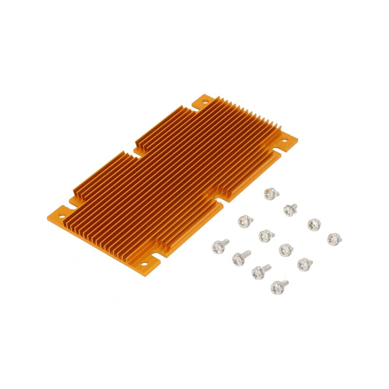 Radiator extrudat cu aripioare BGA aurie 117mm x 61mm | Electronic-mag.ro | Componente Electronice Radiator extrudat cu aripioare BGA aurie 117mm x 61mm | Electronic-mag.ro | Componente Electronice
