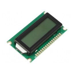 Afişaj: LCD | alfanumerice | STN Negative | 8x1 | 60x33x12mm | LED | DEM 08171 SBH-PW-N