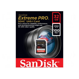 Card de memorie | Extreme Pro | SDHC | R: 100MB/s | W: 90MB/s | 32GB | SDSDXXO-032G-GN4IN