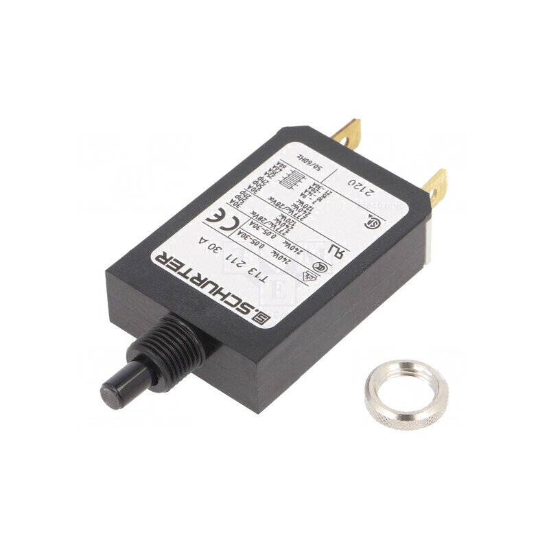 Întrerupător Supracurent 240VAC 28VDC 30A SPST IP40 | Electronic-mag.ro | Componente Electronice