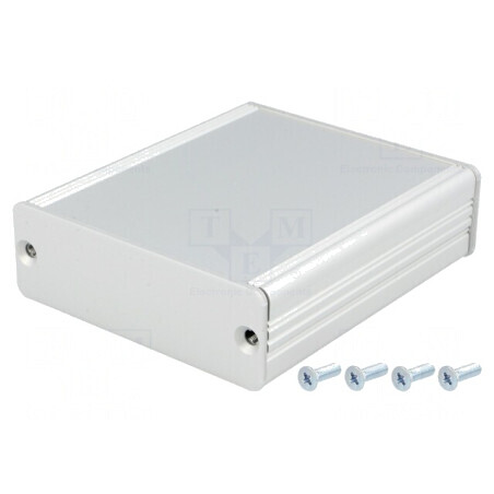 Carcasă aluminiu gri AKG 71x80x24mm | Electronic-mag.ro | Componente Electronice