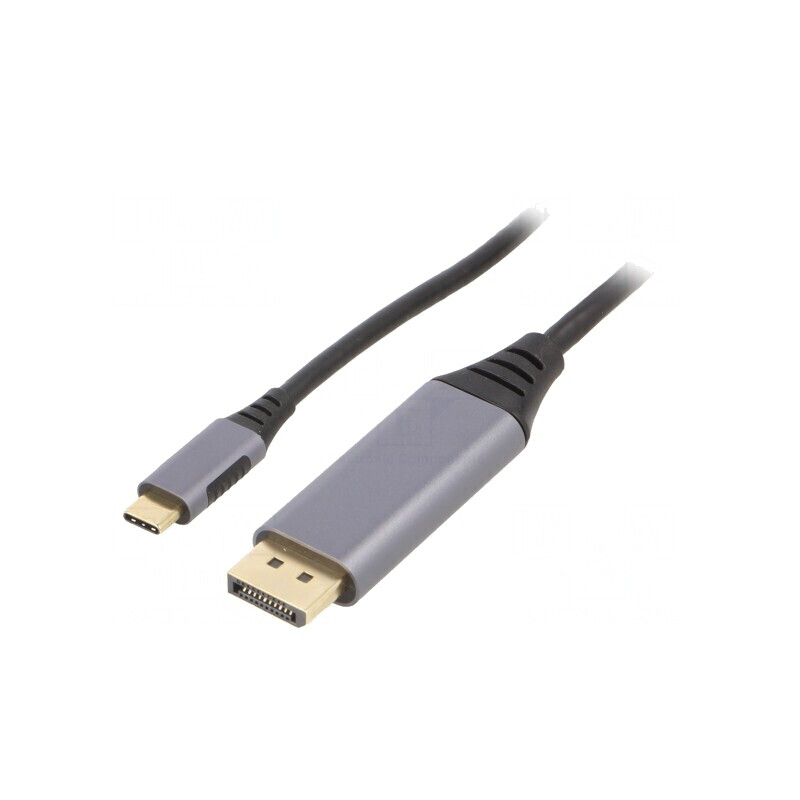 Adaptor USB 3.0 la DisplayPort și USB-C, 1.8m, Negru | Electronic-mag.ro | Componente Electronice