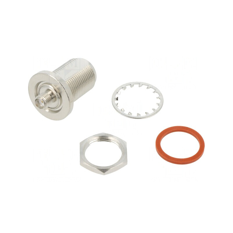 Adaptor SMA Soclu Aurit 50Ω PTFE | Electronic-mag.ro | Componente Electronice