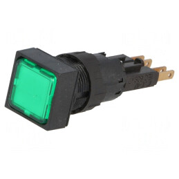 Lumină de control verde Ø16,2mm 16mm RMQ-16 25÷70°C | Electronic-mag.ro | Componente Electronice