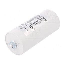 Condensator pentru Motoare 100uF 55x119mm | Electronic-mag.ro | Componente Electronice