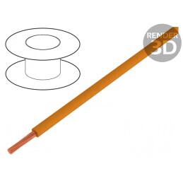Cablu Cu 0,14mm2 PVC Portocaliu 100m | Electronic-mag.ro | Componente Electronice