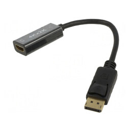 Adaptor DisplayPort la HDMI 0,15m Negru