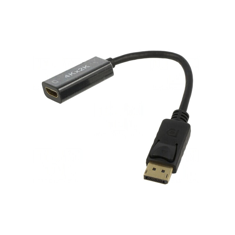 Adaptor DisplayPort la HDMI 0,15m Negru | Electronic-mag.ro | Componente Electronice