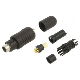 Conector Circular 125V 7-Pin Mufă Tată Push-Pull | Electronic-mag.ro | Componente Electronice