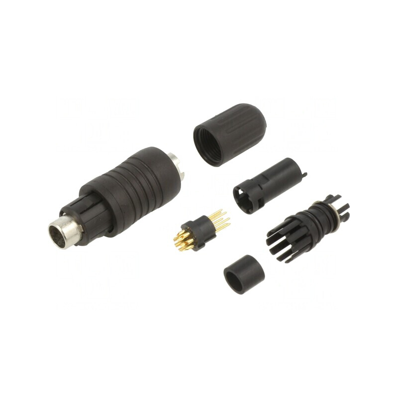 Conector Circular 125V 7-Pin Mufă Tată Push-Pull | Electronic-mag.ro | Componente Electronice