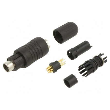 Conector Circular 125V 7-Pin Mufă Tată Push-Pull | Electronic-mag.ro | Componente Electronice