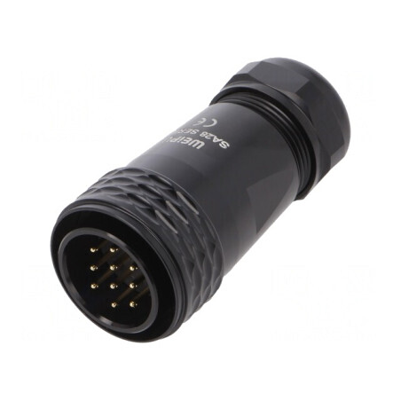 Mufă SA28 Tată PIN 10 IP67 Lipire pe Cablu 500V 10A | Electronic-mag.ro | Componente Electronice