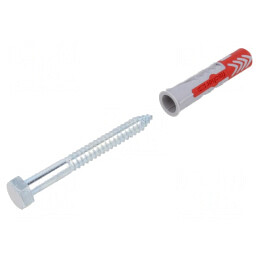 Plastic Anchor with Screw 14x70 DUOPOWER 8pcs | Electronic-mag.ro | Componente Electronice