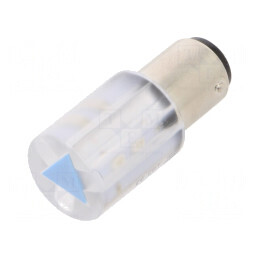 Lampă de control: LED | BA15D,T20 | albastru | plastic | 230VAC | 18561237