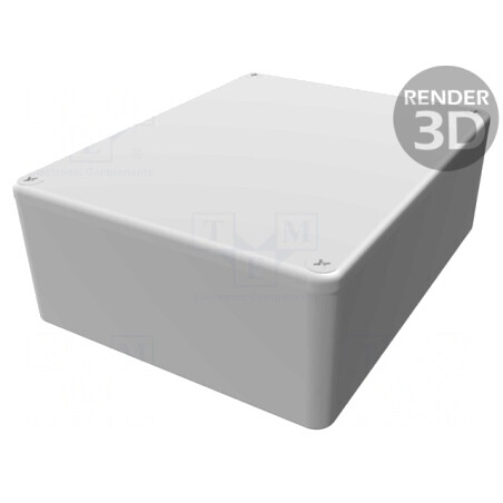 Carcasă Universală Aluminiu IP54 94x120x42mm | Electronic-mag.ro | Componente Electronice
