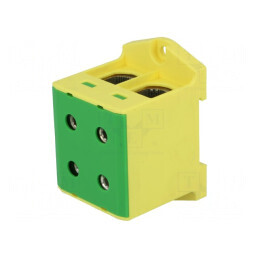 Conector Îmbinare Șine 25-150mm2 4 Borne Galben-Verde | Electronic-mag.ro | Componente Electronice
