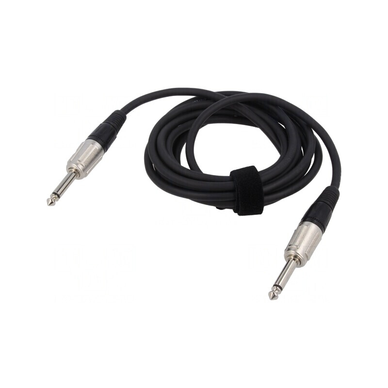 Cablu Jack 6,3mm 3m Negru | Electronic-mag.ro | Componente Electronice