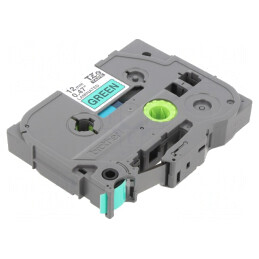 Bandă Verde 12mm x 8m cu Caracter Negru TZE-731 | Electronic-mag.ro | Componente Electronice