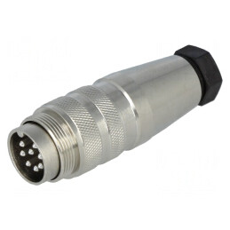 Conector M16 Mufă Tată 8 PIN 3A 300V Drept | Electronic-mag.ro | Componente Electronice