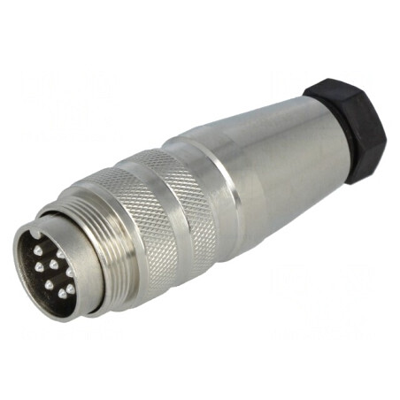 Conector M16 Mufă Tată 8 PIN 3A 300V Drept | Electronic-mag.ro | Componente Electronice