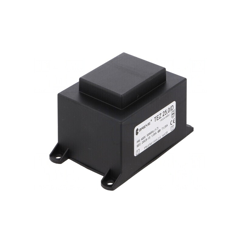 Transformator încapsulat 25VA 400VAC 24V PCB IP00 | Electronic-mag.ro | Componente Electronice