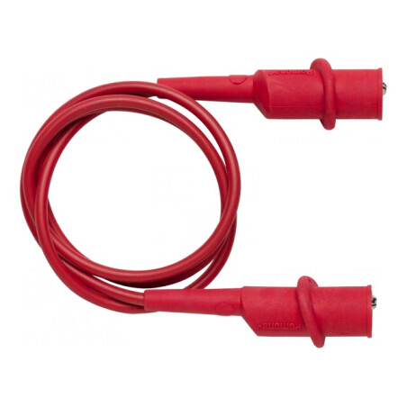 Cablu de măsurare 10A cu clemă crocodil roșie | Electronic-mag.ro | Componente Electronice