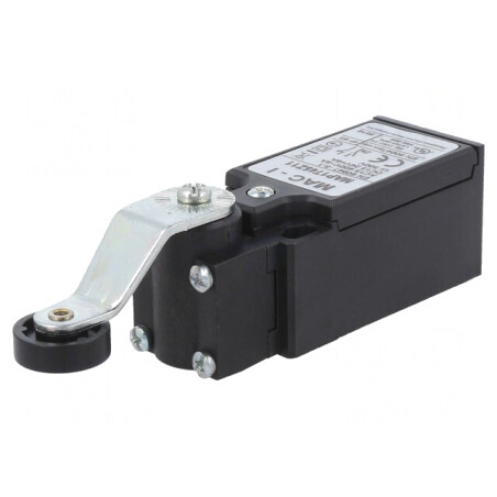 Limitator Cursă Manetă cu Rola din Plastic 43.5mm 18mm 10A | Electronic-mag.ro | Componente Electronice