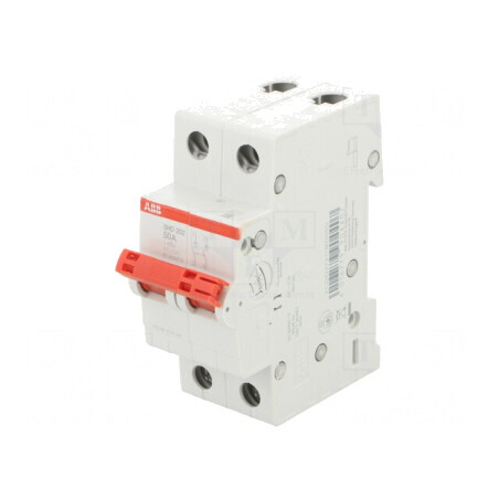 Separator-întrerupător 2 Poli 50A 415VAC pentru şină DIN | Electronic-mag.ro | Componente Electronice