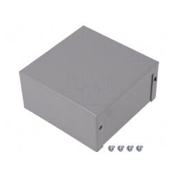 Carcasă Universală din Oțel Natural 102x102x51 mm | Electronic-mag.ro | Componente Electronice