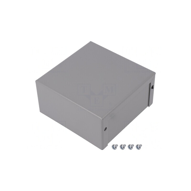 Carcasă Universală din Oțel Natural 102x102x51 mm | Electronic-mag.ro | Componente Electronice