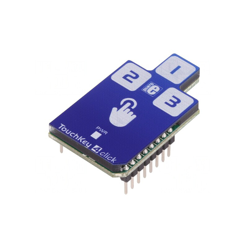 Touch Key 4 Click - Tastatură Capacitivă 3 Taste I2C CAP1293 | Electronic-mag.ro | Componente Electronice