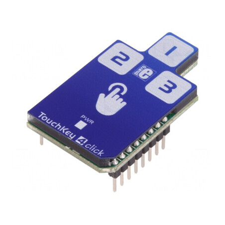 Touch Key 4 Click - Tastatură Capacitivă 3 Taste I2C CAP1293 | Electronic-mag.ro | Componente Electronice