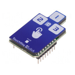 Touch Key 4 Click - Tastatură Capacitivă 3 Taste I2C CAP1293 | Electronic-mag.ro | Componente Electronice