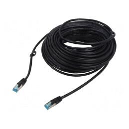 Patch Cord F/UTP Cat5e Negru 25m Ecranat