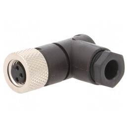 Conector M8 Mamă 3 PIN 90° pe Cablu IP67 | Electronic-mag.ro | Componente Electronice