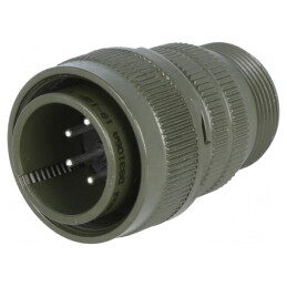 Conector circular 18 MS/DS aliaj aluminiu oliv | Electronic-mag.ro | Componente Electronice