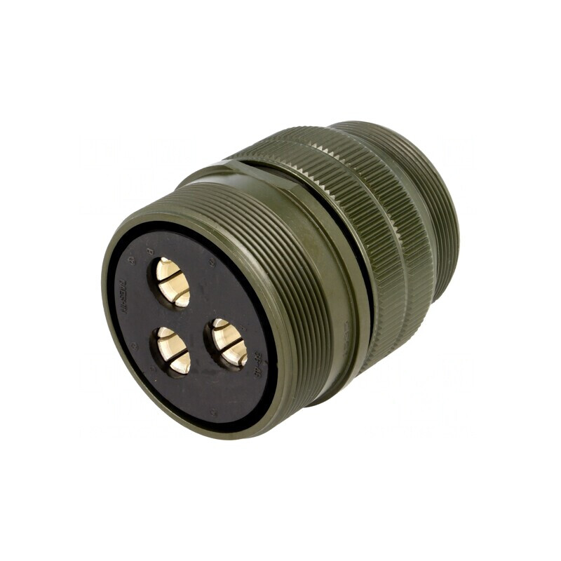 Conector Circular 36 mm Aluminiu Oliv | Electronic-mag.ro | Componente Electronice