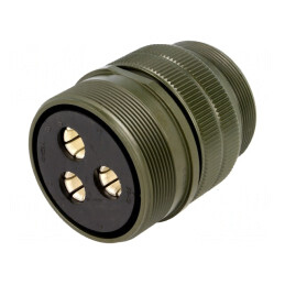 Conector Circular 36 mm Aluminiu Oliv | Electronic-mag.ro | Componente Electronice