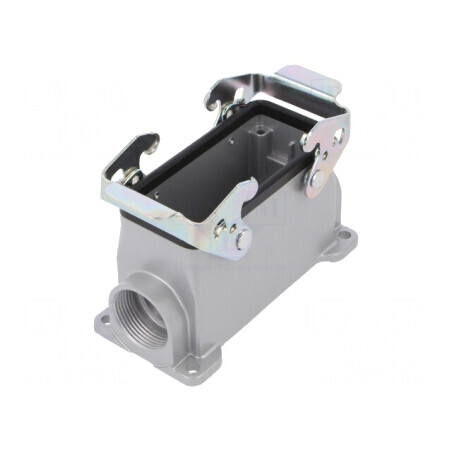 Carcasă pentru conectori HDC E16 aluminiu | Electronic-mag.ro | Componente Electronice