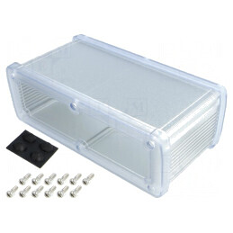 Carcasă universală aluminiu 177.6mm x 89mm x 61.1mm | Electronic-mag.ro | Componente Electronice