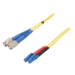 Patch cord fibră optică FC/UPC la LC/UPC 3m 9/125um | Electronic-mag.ro | Componente Electronice