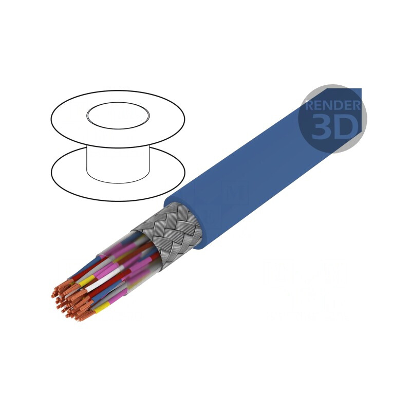 Cablu JE-LiYCY PVC albastru deschis 20x2x0,5mm2 1kV/2kV | Electronic-mag.ro | Componente Electronice Cablu JE-LiYCY PVC albastru deschis 20x2x0,5mm2 1kV/2kV | Electronic-mag.ro | Componente Electronice