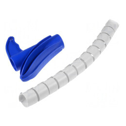 Înfășurare Spirală Polipropilenă Gri 25mm x 2m | Electronic-mag.ro | Componente Electronice