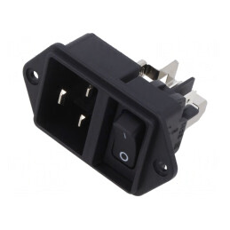 Conector Alimentare AC 16A 250VAC IEC 60320 | Electronic-mag.ro | Componente Electronice