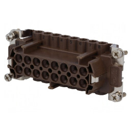 Conector HDC Mamă 180°C 16PE 16A 500V | Electronic-mag.ro | Componente Electronice