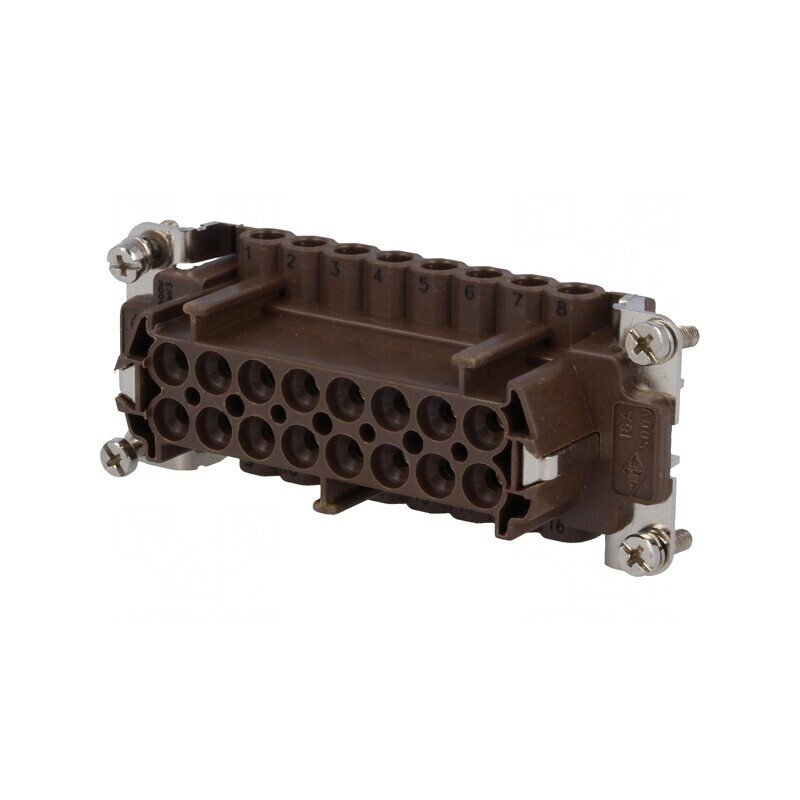 Conector HDC Mamă 180°C 16PE 16A 500V | Electronic-mag.ro | Componente Electronice