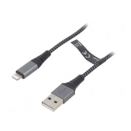 Cablu USB 2.0 Apple Lightning 1m 480Mbps | Electronic-mag.ro | Componente Electronice