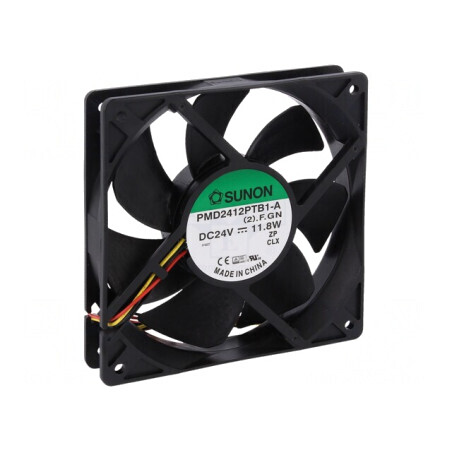 Ventilator DC Axial 24V 120x120x25mm 254.84m3/h 54dBA | Electronic-mag.ro | Componente Electronice